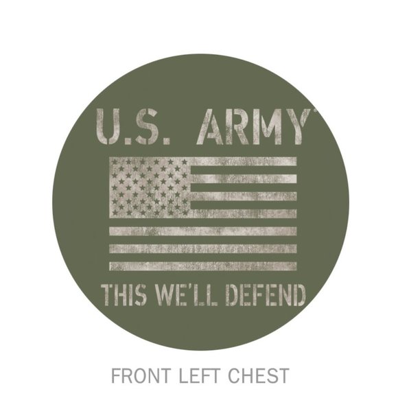 US Army Tonal Flag T-Shirt - Picture 2 of 2